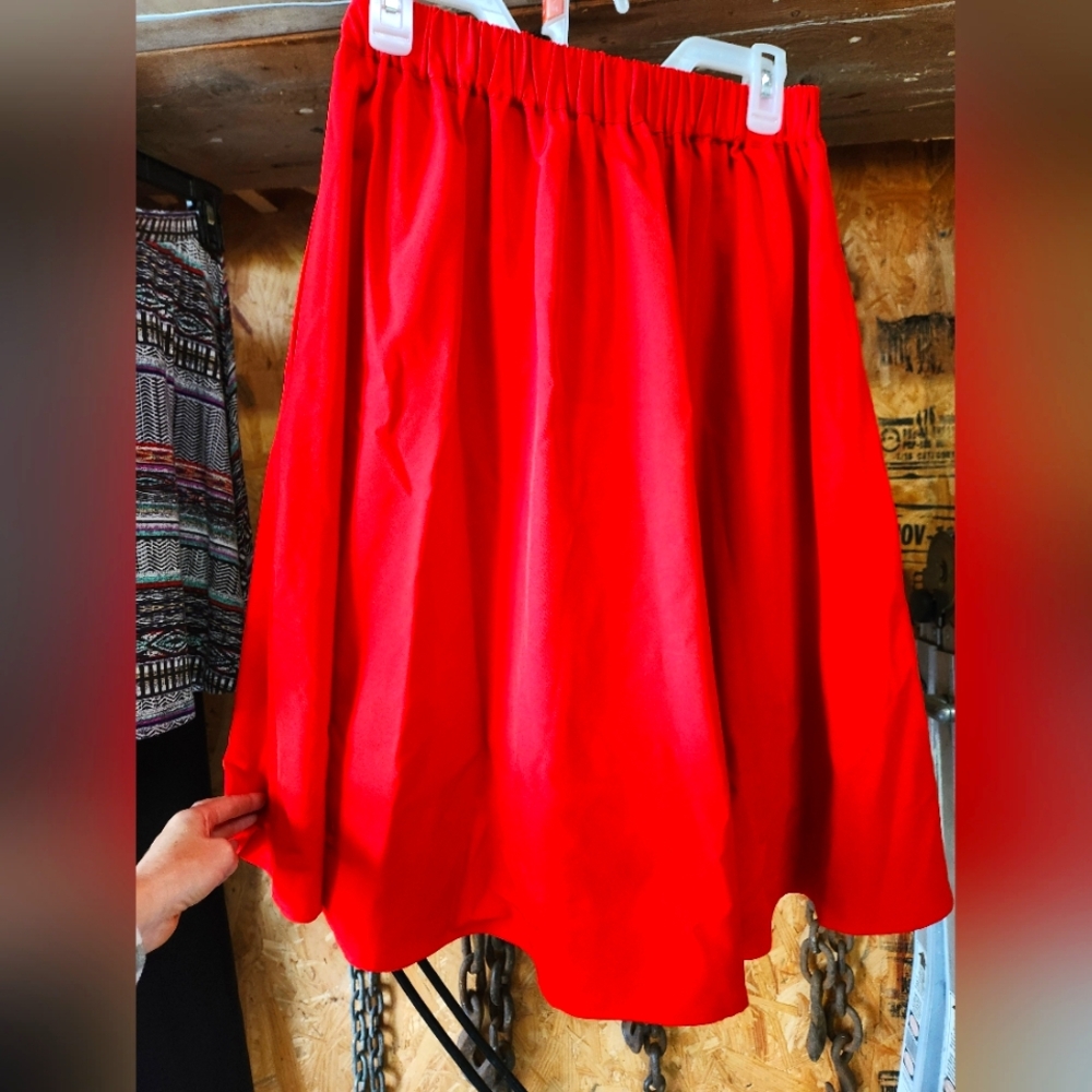 Women's Red Skirt, Size Small